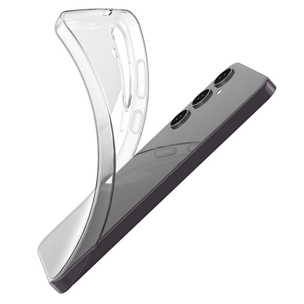 Průhledný gelový obal na Samsung Galaxy S24+ - průhledný