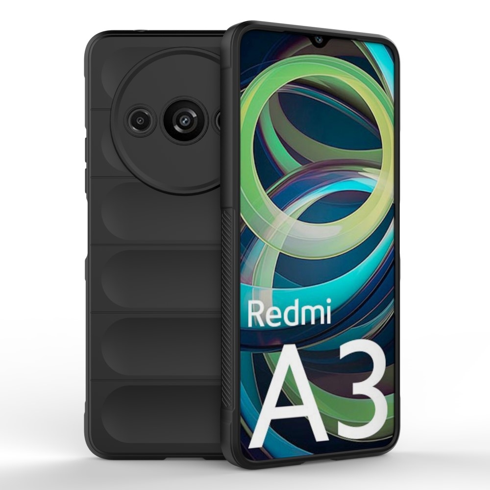 Rugg odolný gelový obal na Xiaomi Redmi A3 - černý