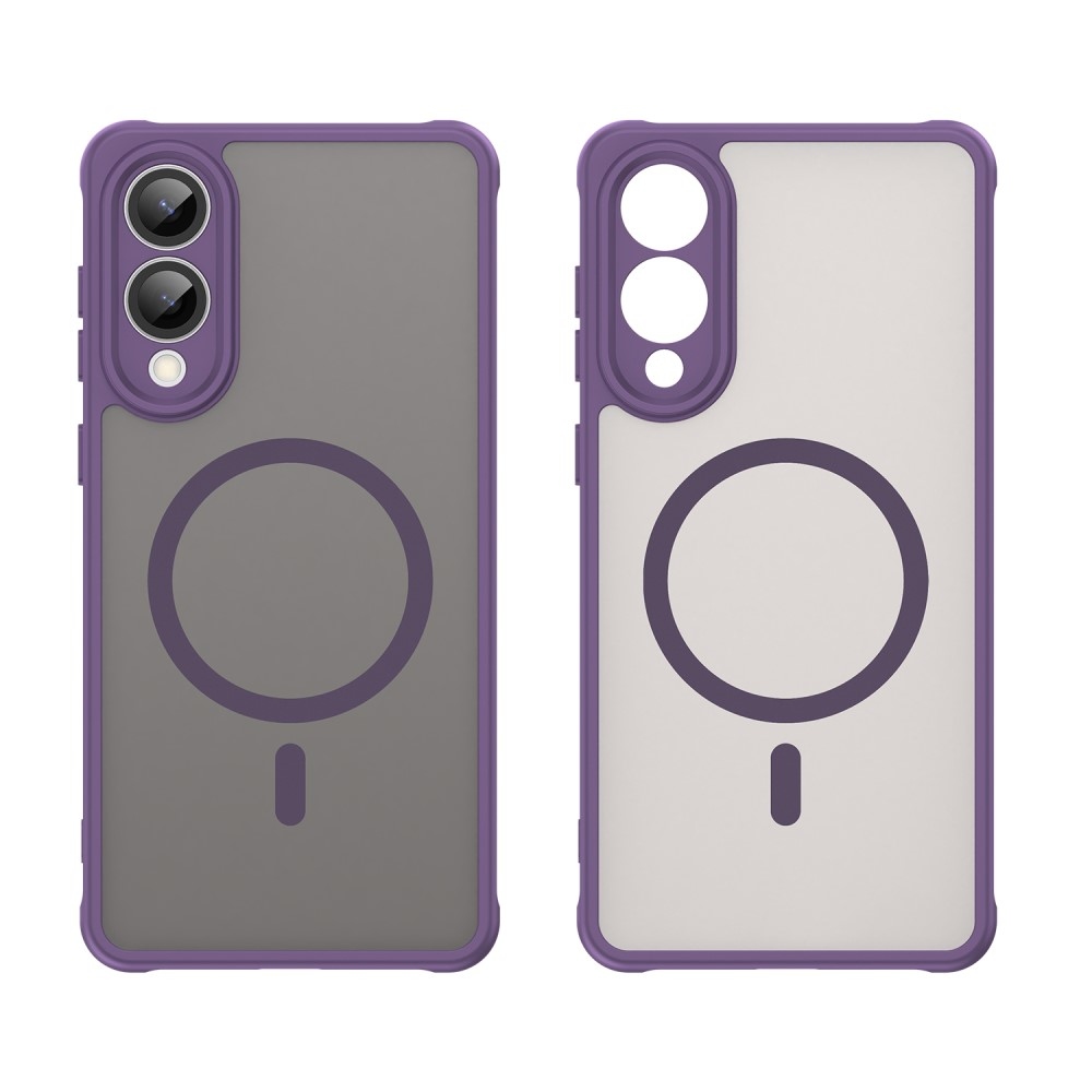 Case matný gelový obal s MagSafe na Samsung Galaxy S25 Edge - fialový