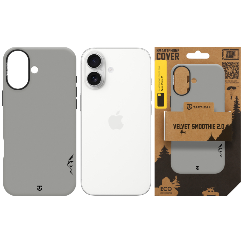 Tactical MagForce Velvet Smoothie 2.0 Kryt pro Apple iPhone 17 Foggy
