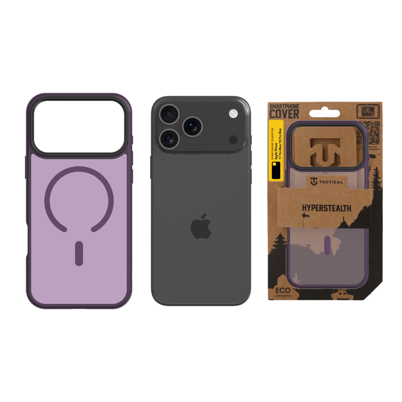 Tactical MagForce Hyperstealth Kryt pro Apple iPhone 17 Pro Max/18 Pro Max Burgundy Smoke