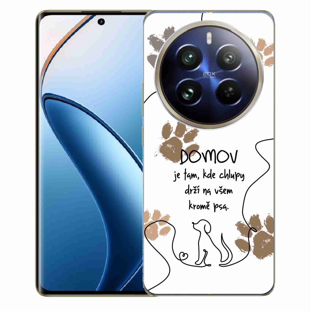 Gelový kryt mmCase na Realme 12 Pro 5G/12 Pro+ 5G - psí motiv bílé pozadí