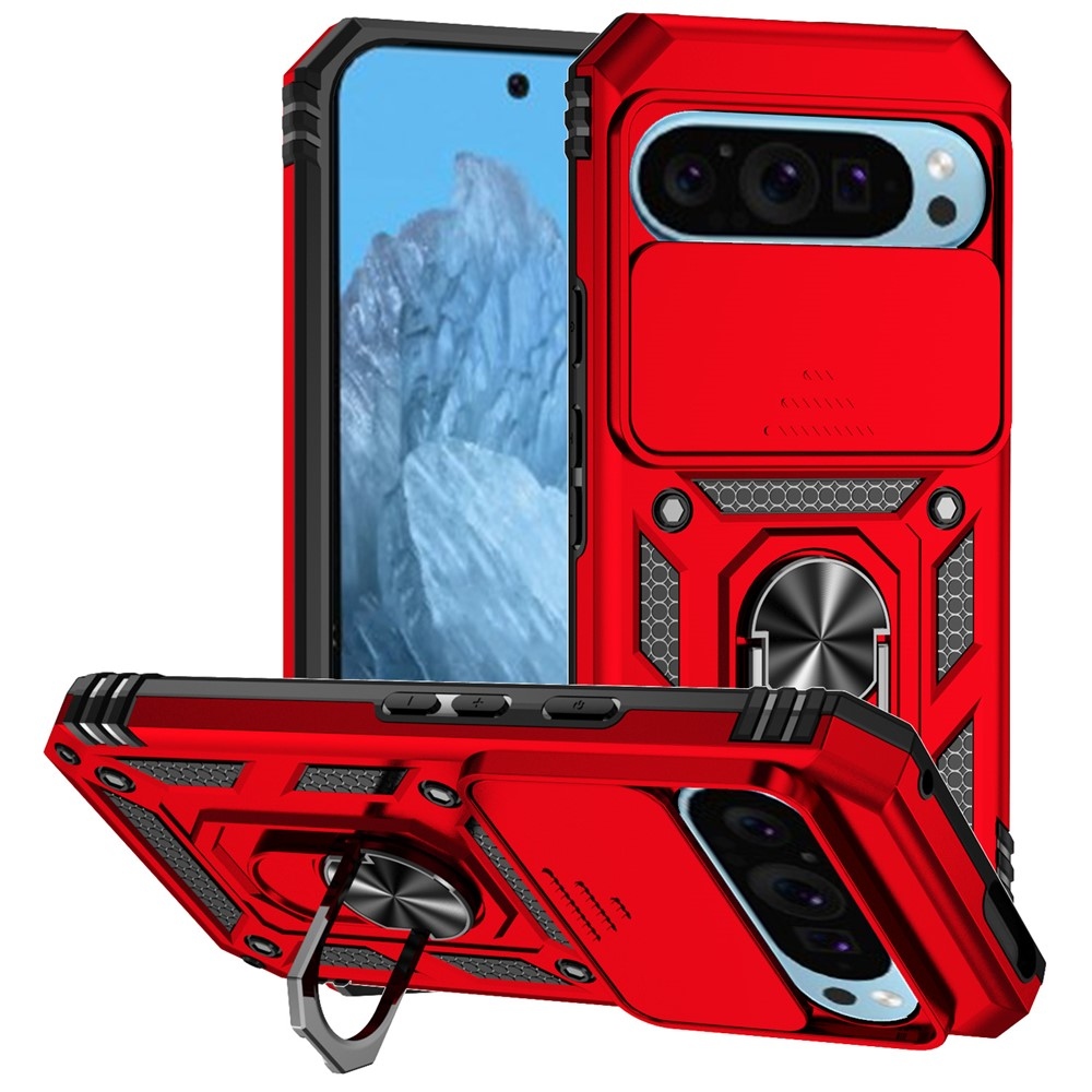 Slide odolný kryt na Google Pixel 10 Pro/Pixel 10/9 Pro/9 - červený