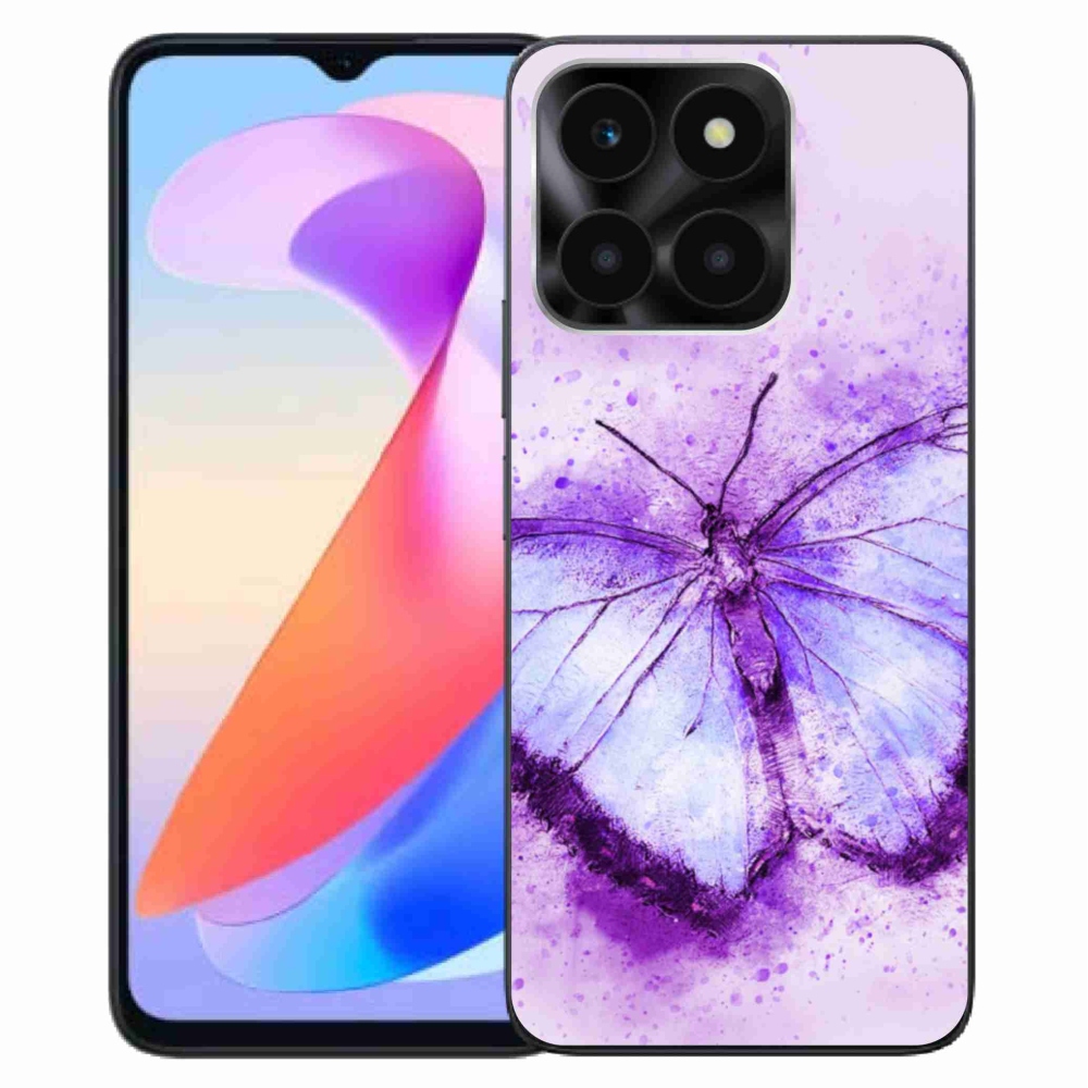 Gelový kryt mmCase na Honor X6a - fialový motýl