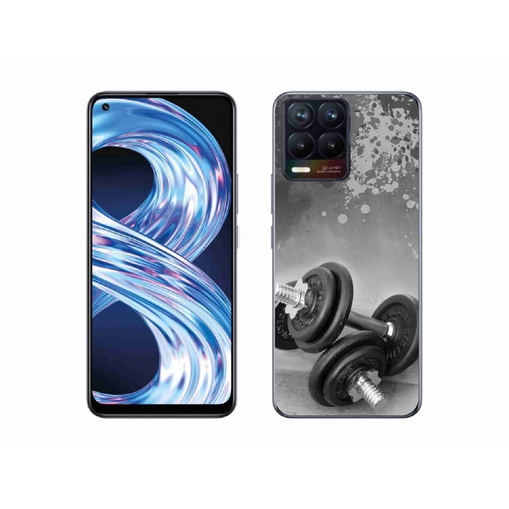 Gelový kryt mmCase na Realme 8 4G - činky 1