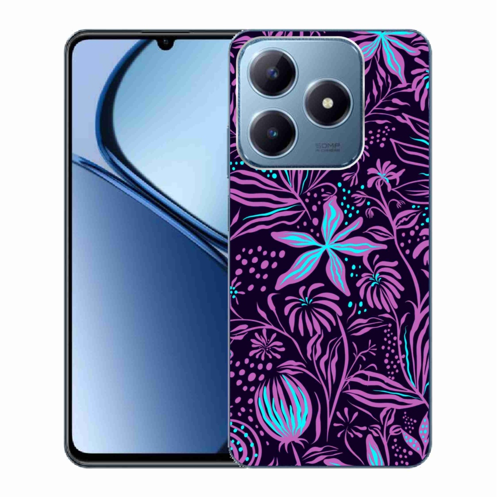 Gelový kryt mmCase na Realme C63 - květiny 2