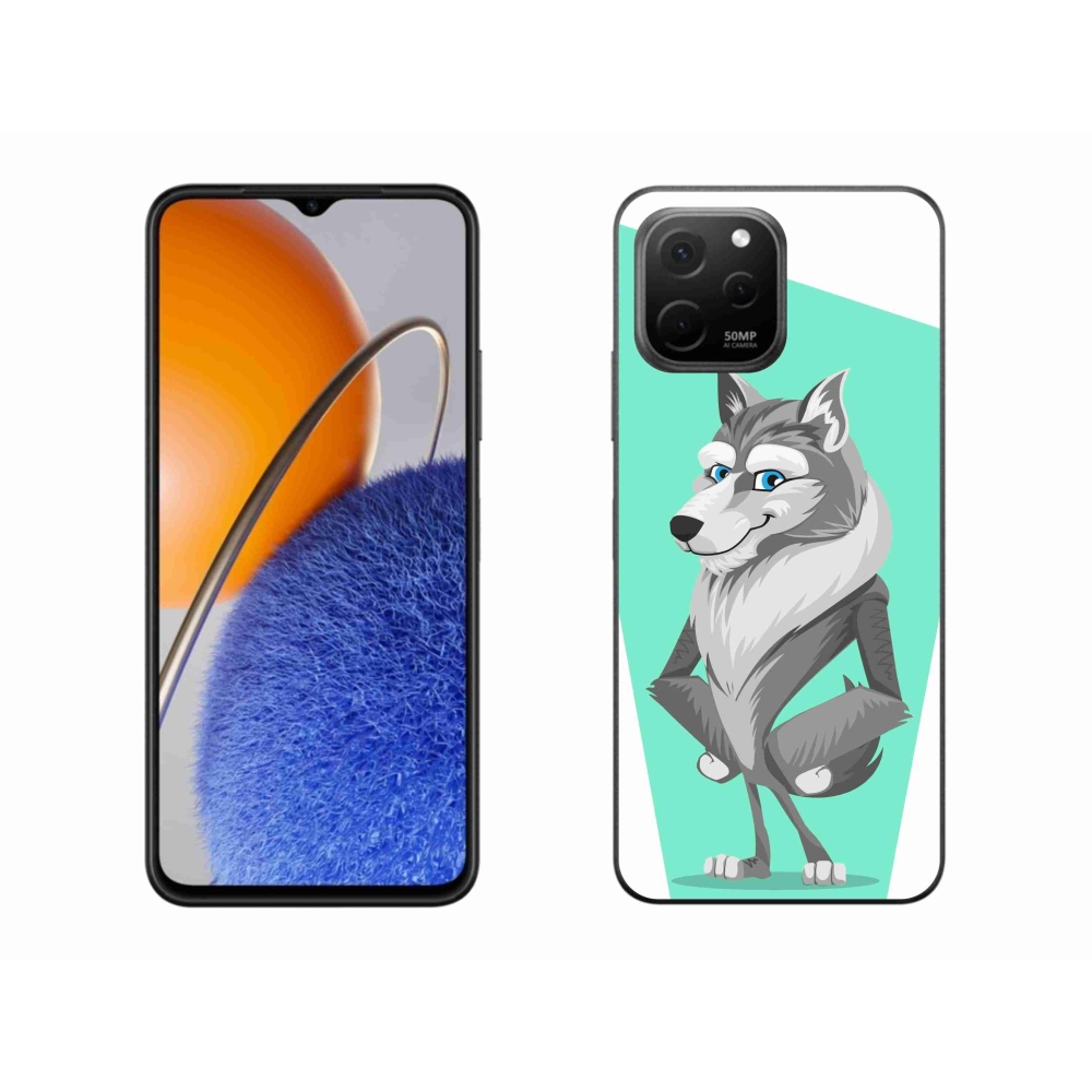 Gelový kryt mmCase na Huawei Nova Y61 - kreslený vlk