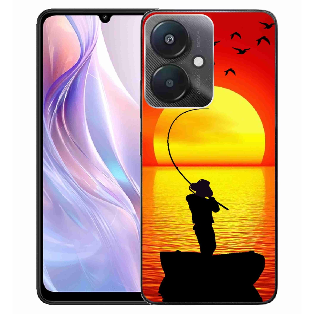 Gelový kryt mmCase na Xiaomi Redmi 13C 5G - rybaření