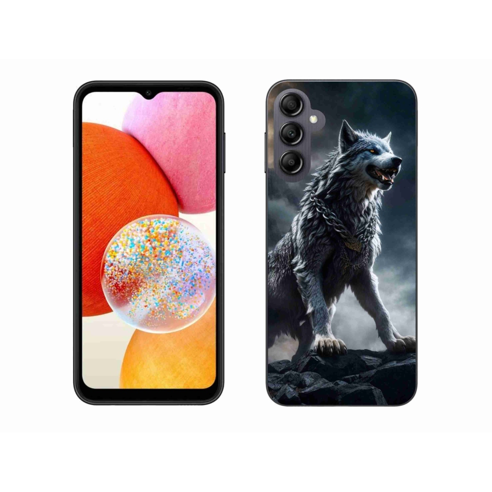 Gelový kryt mmCase na Samsung Galaxy A14 4G/5G - vlk 1