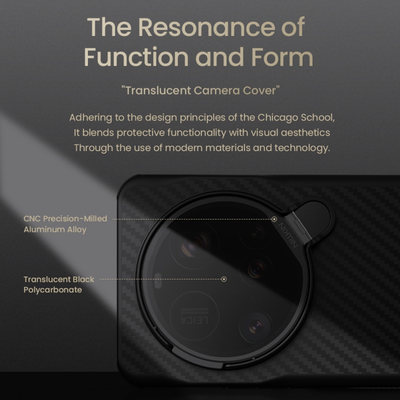 Nillkin CarboProp Aramid Magnetic Zadní Kryt pro Xiaomi 15 Ultra Black/Transparent