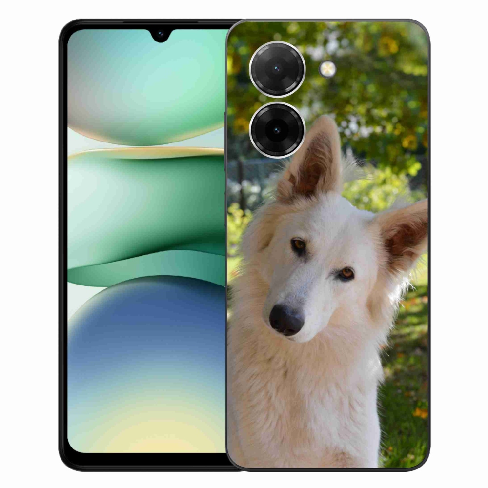 Gelový kryt mmCase na Xiaomi Redmi A5 (171.7x77.8x8.3mm) - bílý švýcarský ovčák 1