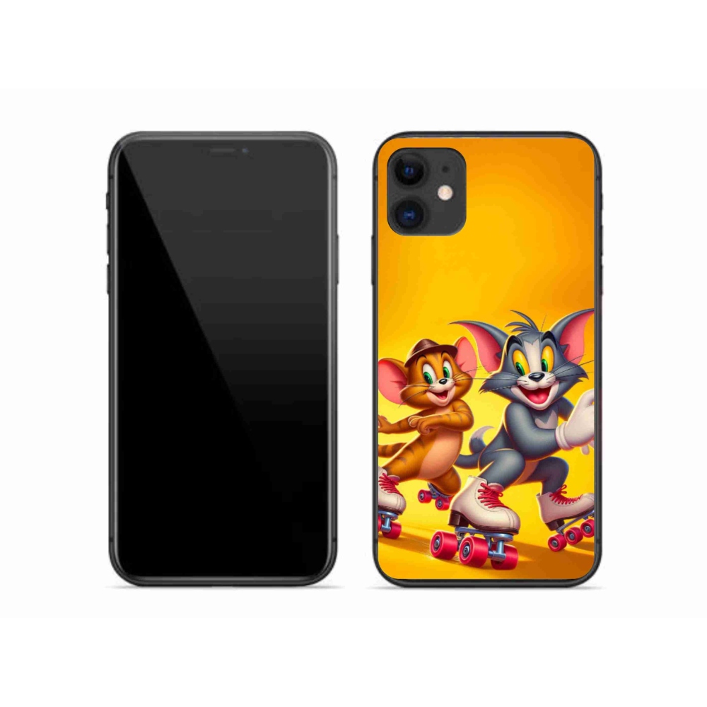 Gelový kryt mmCase na iPhone 11 - tom a jerry
