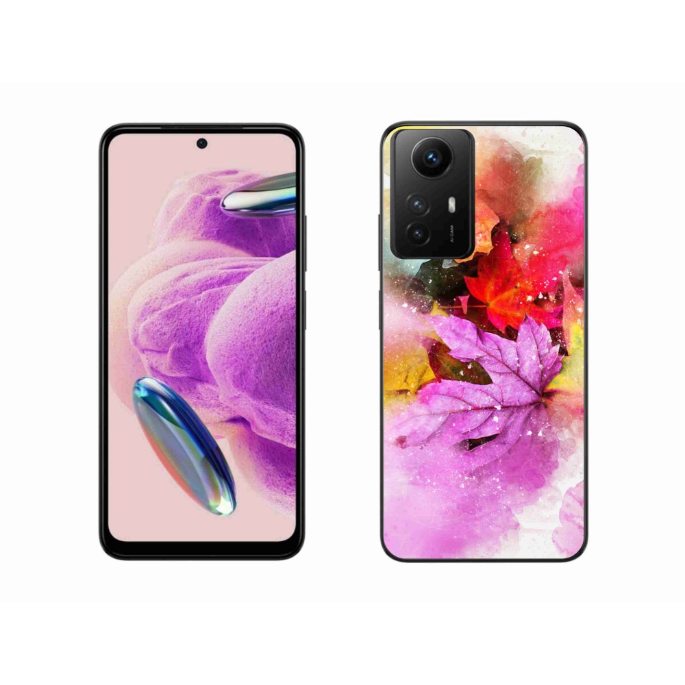 Gelový kryt mmCase na Xiaomi Redmi Note 12S - barevné listy