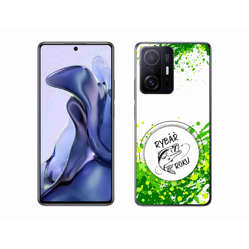 Gelový kryt mmCase na Xiaomi 11T Pro - rybář roku bílé pozadí