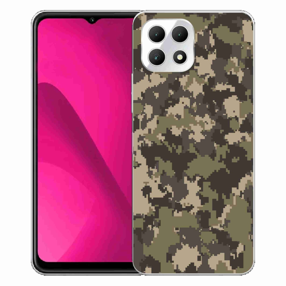 Gelový kryt mmCase na T-Mobile T Phone 2 - maskáčový vzor 12