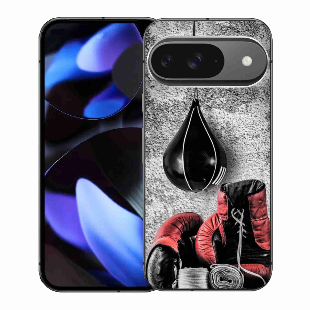 Gelový kryt mmCase na Google Pixel 9/9 Pro - boxovací pytel a rukavice