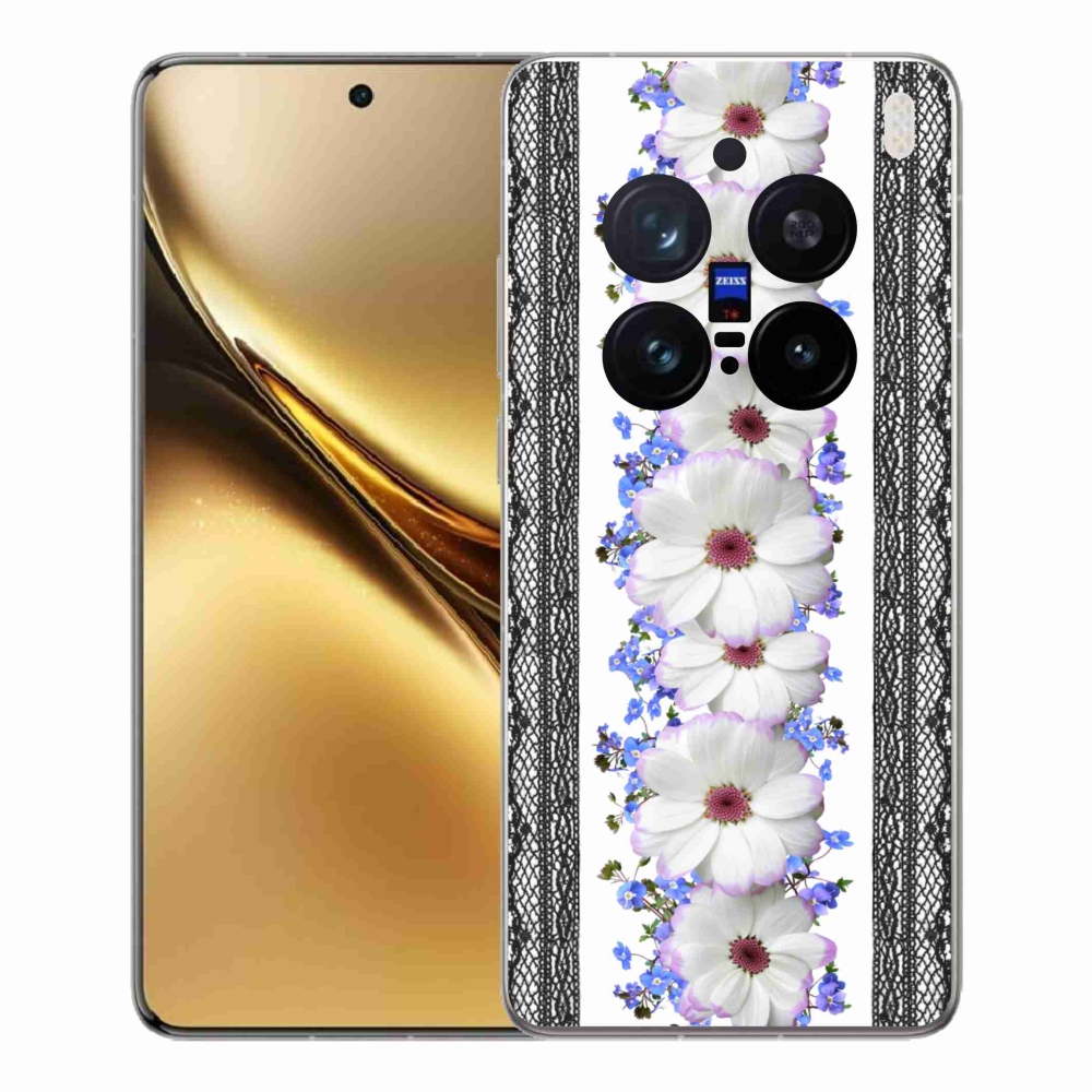 Gelový kryt mmCase na Vivo X200 Pro 5G - květiny 8
