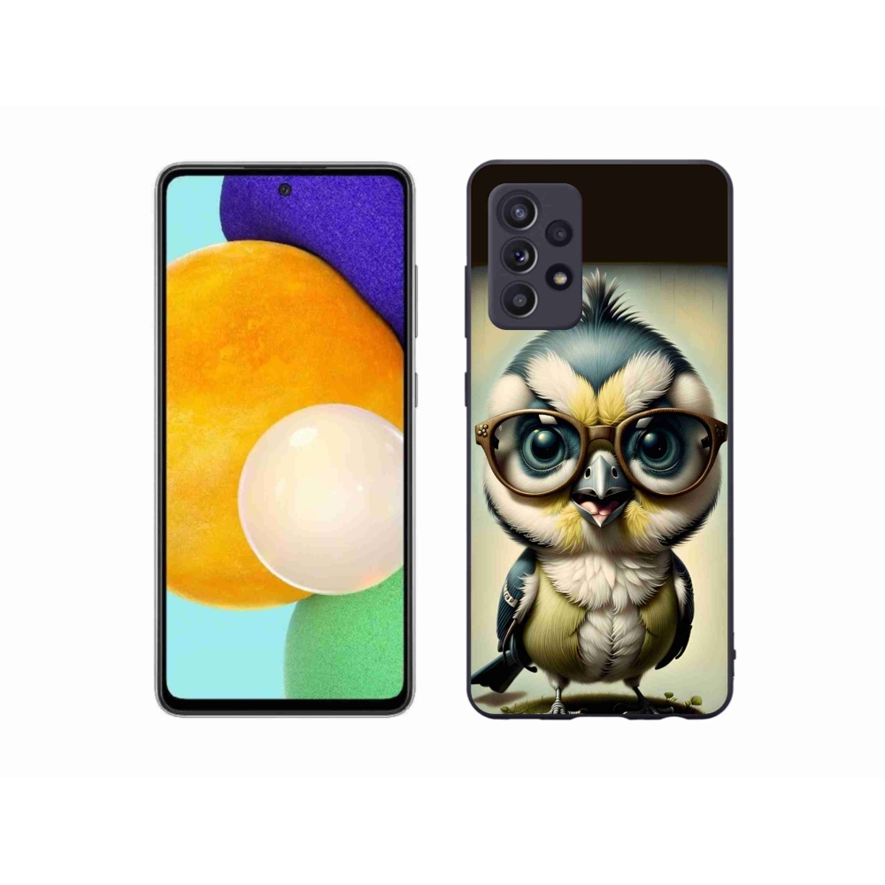 Gelový kryt mmCase na Samsung Galaxy A52/A52 5G - mládě s brýlemi