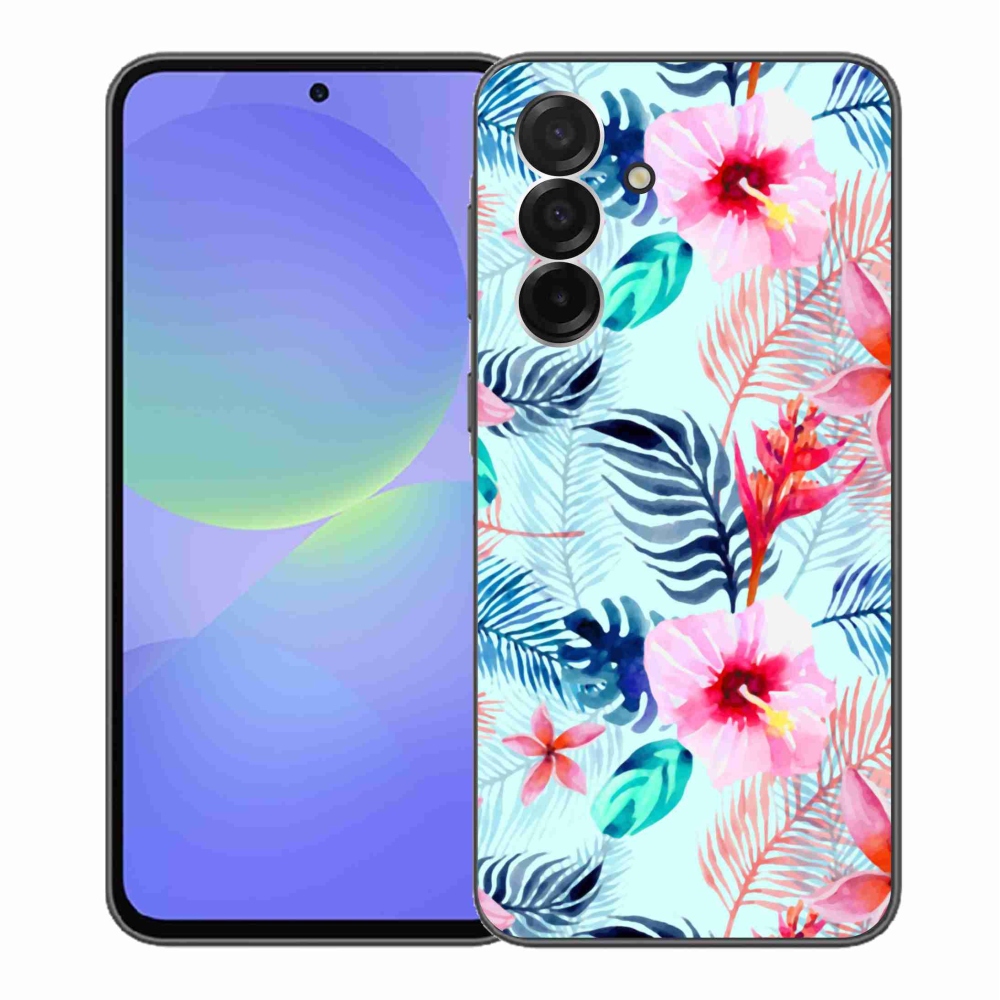 Gelový kryt mmCase na Samsung Galaxy A36 5G - květiny