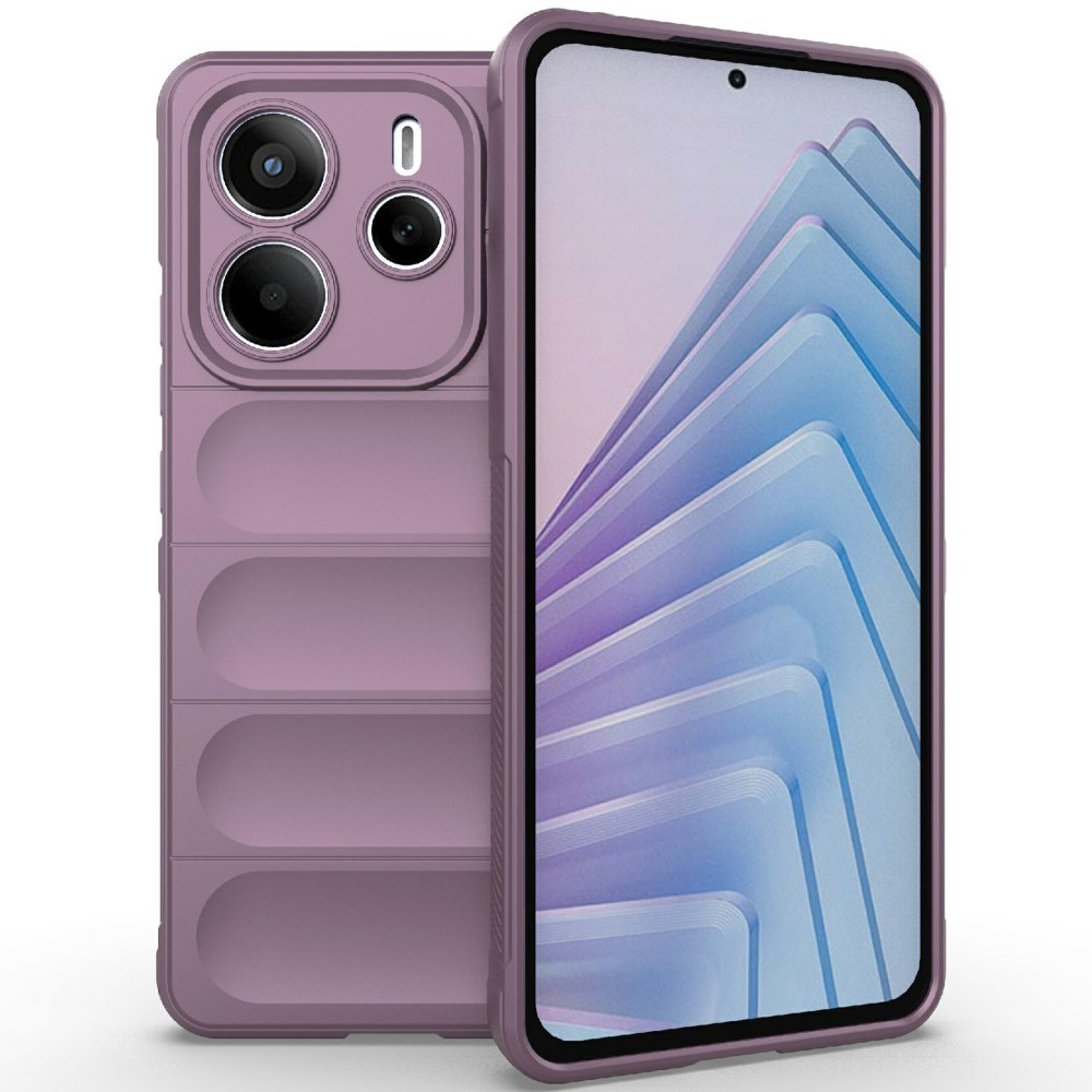 Rugg odolný gelový obal na Xiaomi Redmi Note 14 5G - světlefialový