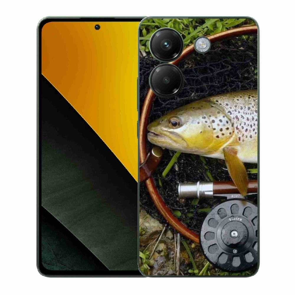 Gelový kryt mmCase na Xiaomi Poco M7 Pro 5G - pstruh 2