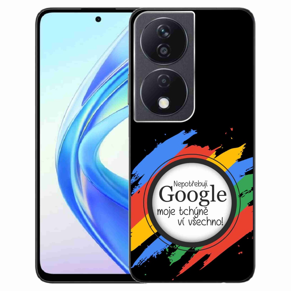 Gelový kryt mmCase na Honor X7b/Honor 90 Smart - tchýně ví všechno černé pozadí