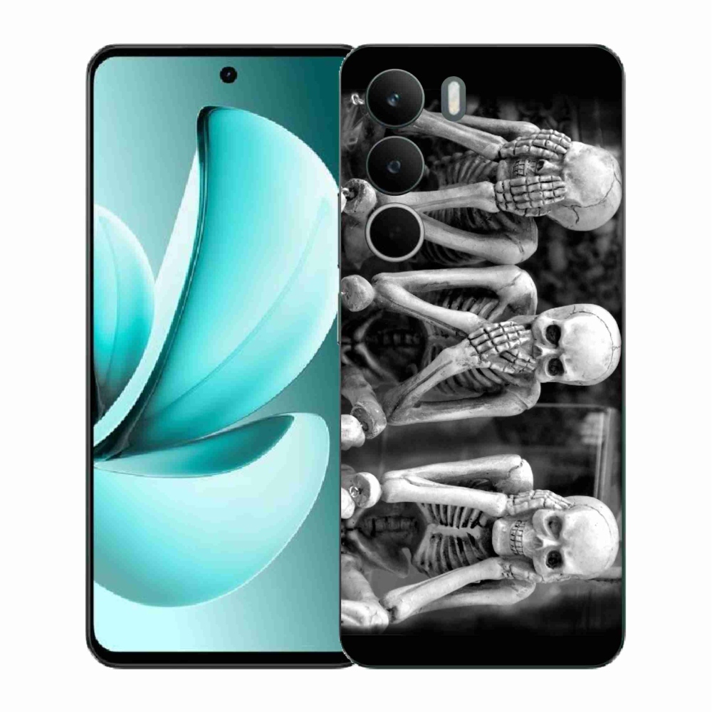 Gelový kryt mmCase na Realme C71 - kostlivci