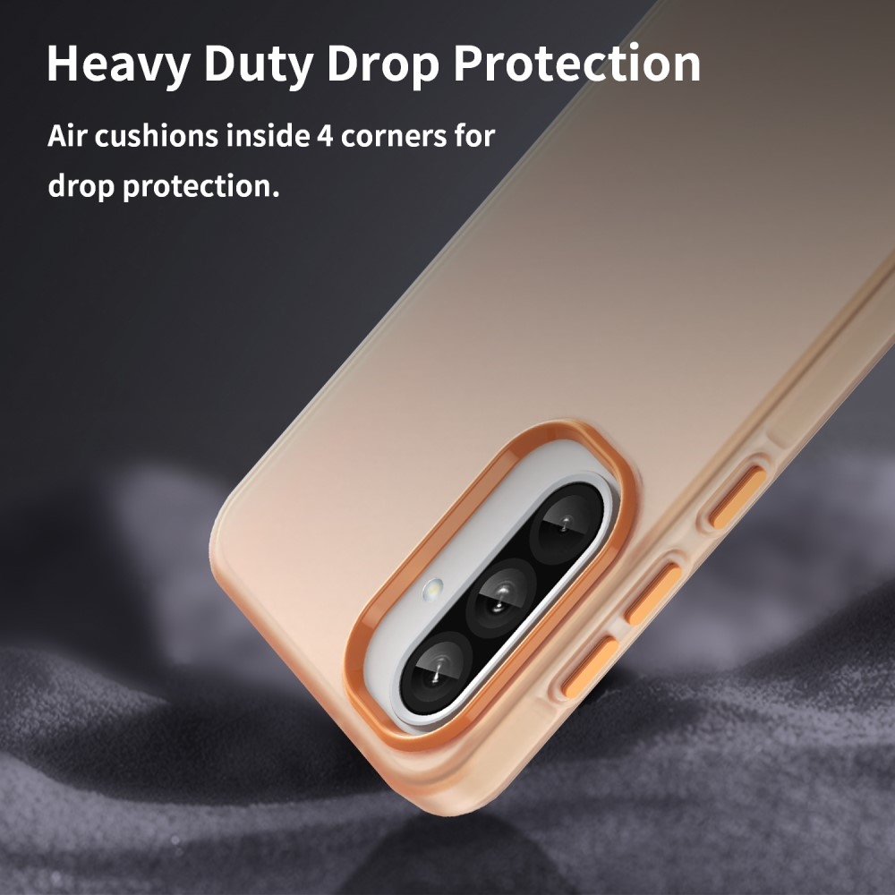 Candys matný gelový obal na Samsung Galaxy A36 5G/A56 5G - oranžový