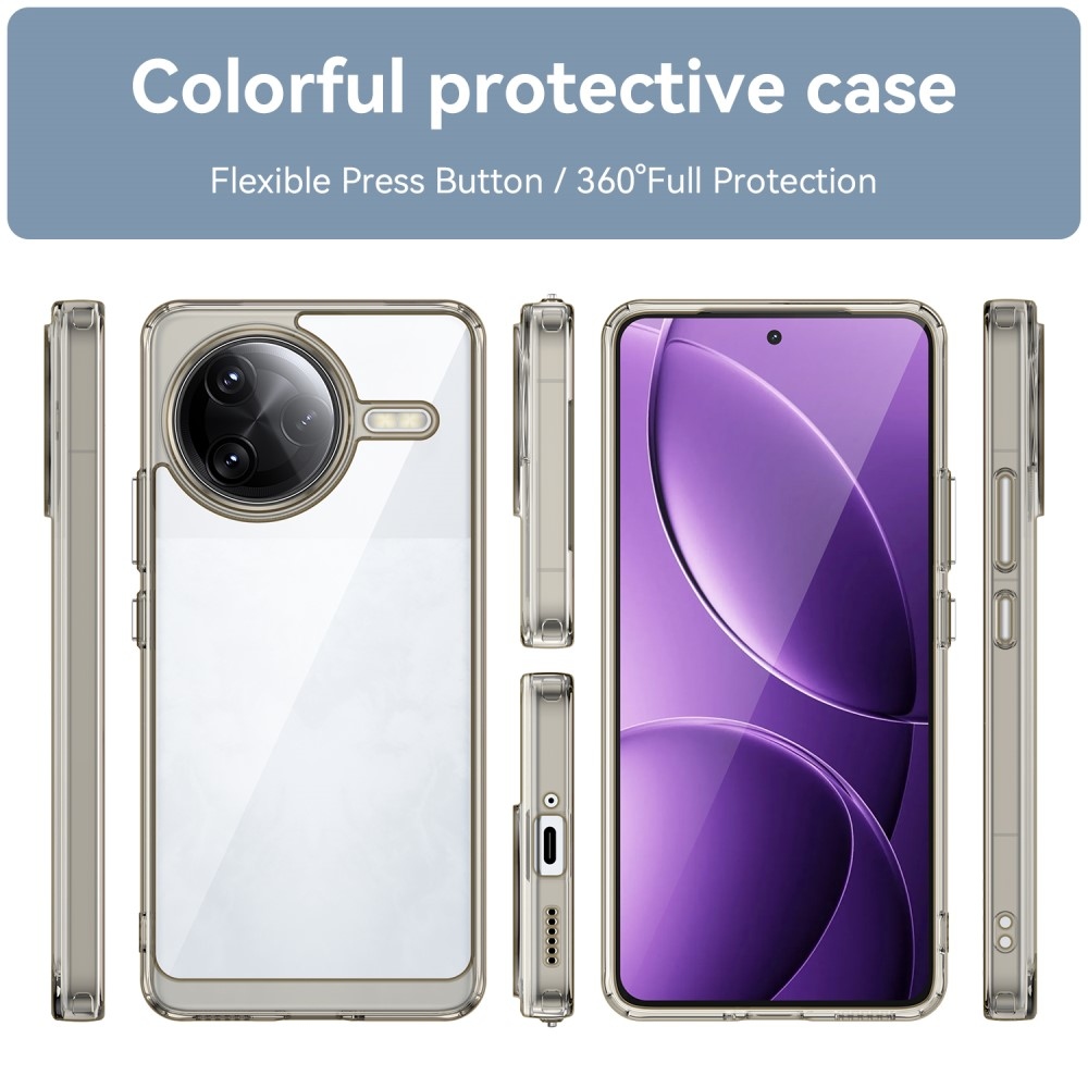 Gelový obal s pevnými zády na Xiaomi Poco F7 Ultra - šedý