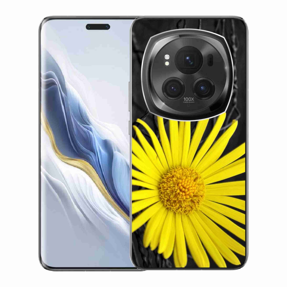 Gelový kryt mmCase na Honor Magic 6 Pro 5G - žlutá květina