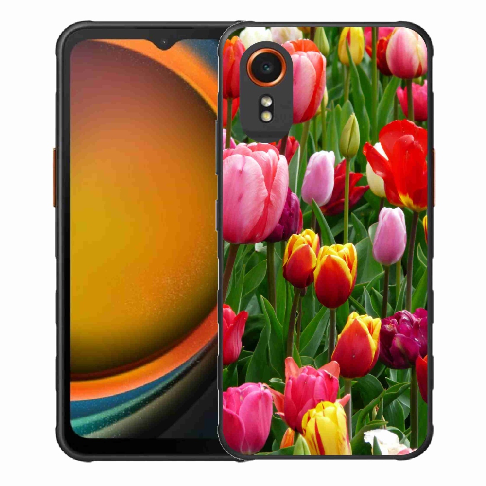 Gelový kryt mmCase na Samsung Galaxy Xcover 7 - tulipány