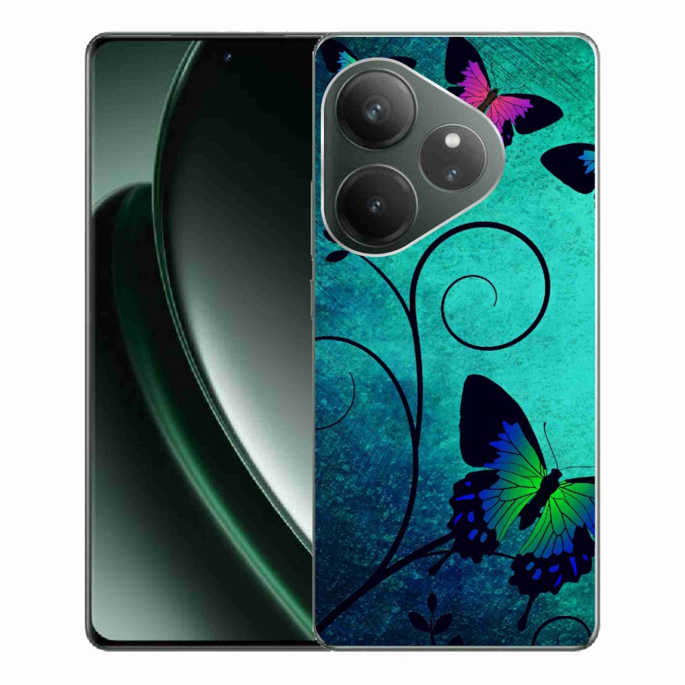 Gelový kryt mmCase na Realme GT 6 5G/GT 6T 5G - barevní motýli