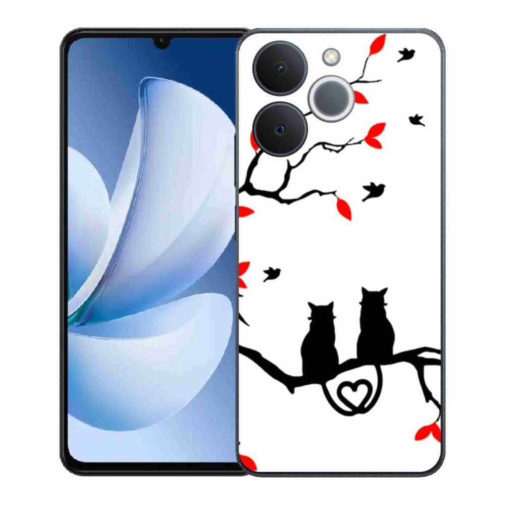 Gelový kryt mmCase na Realme Note 70T - kočičí láska