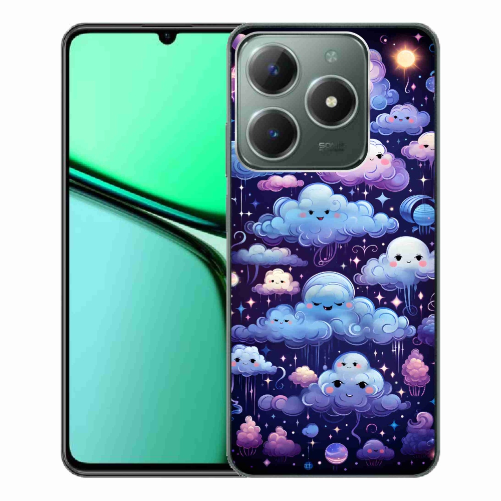 Gelový kryt mmCase na Realme C61 - mráčky