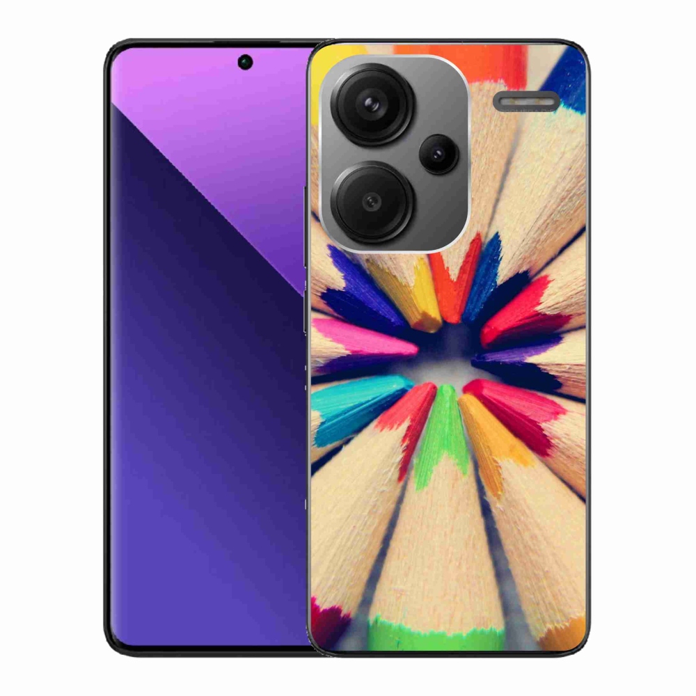 Gelový kryt mmCase na Xiaomi Redmi Note 13 Pro+ 5G - pastelky 