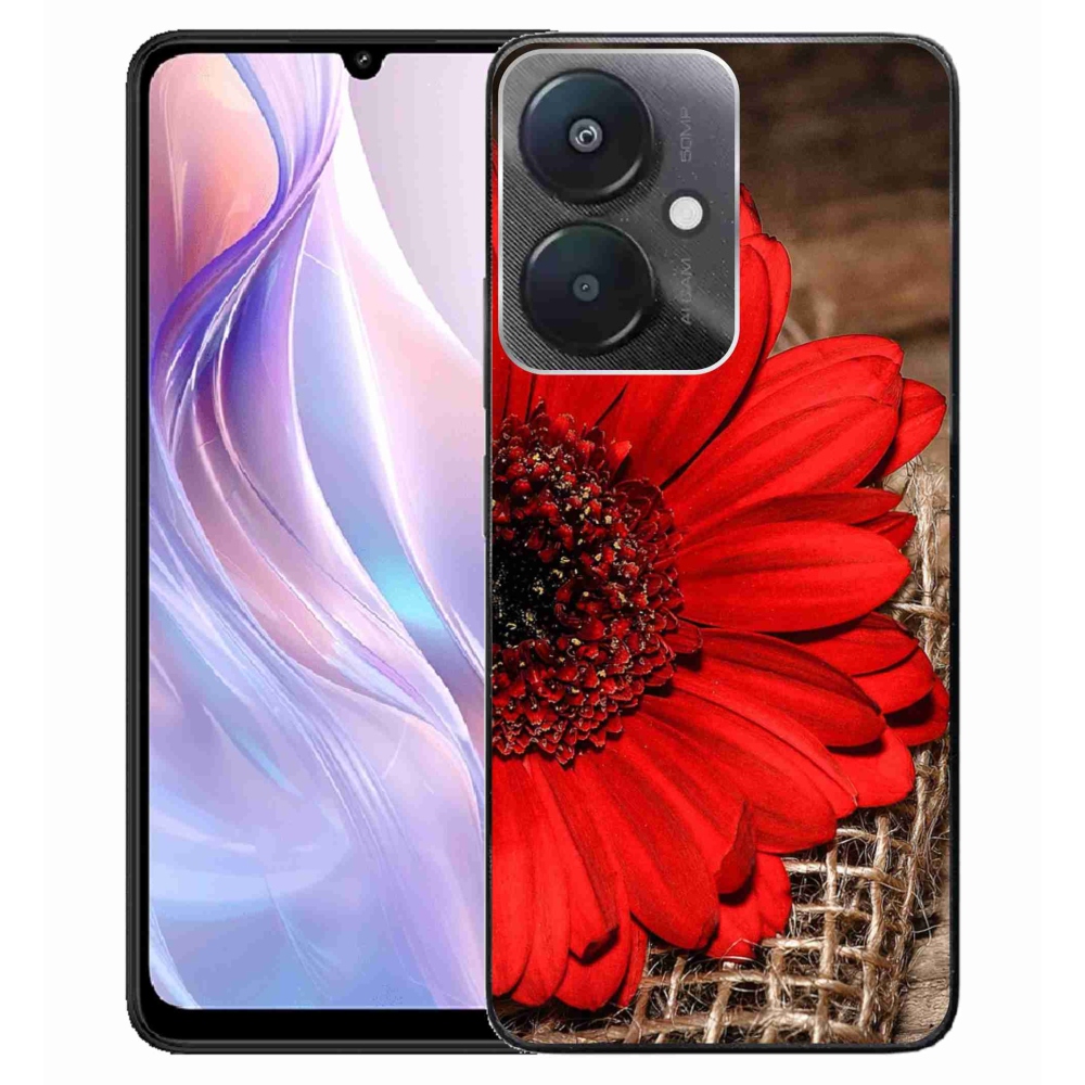 Gelový kryt mmCase na Xiaomi Redmi 13C 5G - gerbera