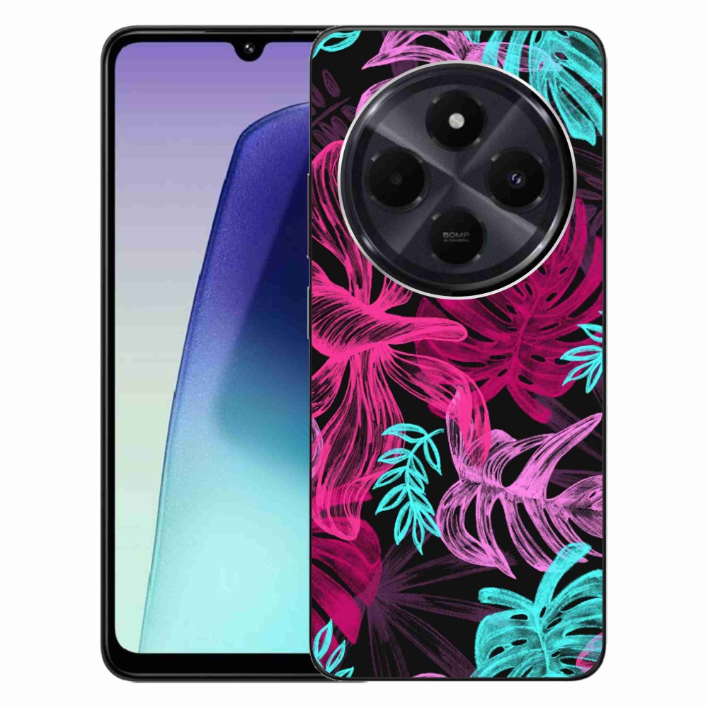 Gelový kryt mmCase na Xiaomi Redmi 14C/Poco C75 - květiny 1