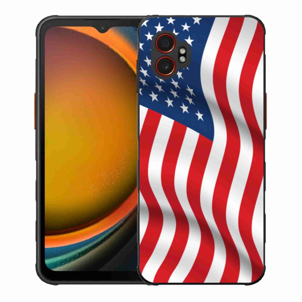 Gelový kryt mmCase na Samsung Galaxy Xcover 7 Pro - USA vlajka