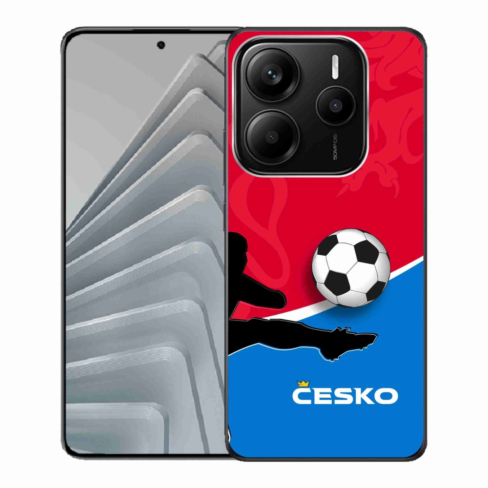 Gelový kryt mmCase na Xiaomi Redmi Note 14 5G - fotbal Česko 2