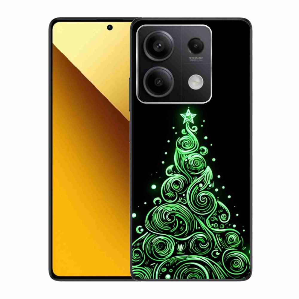 Gelový kryt mmCase na Xiaomi Redmi Note 13 5G - neonový vánoční stromek 3