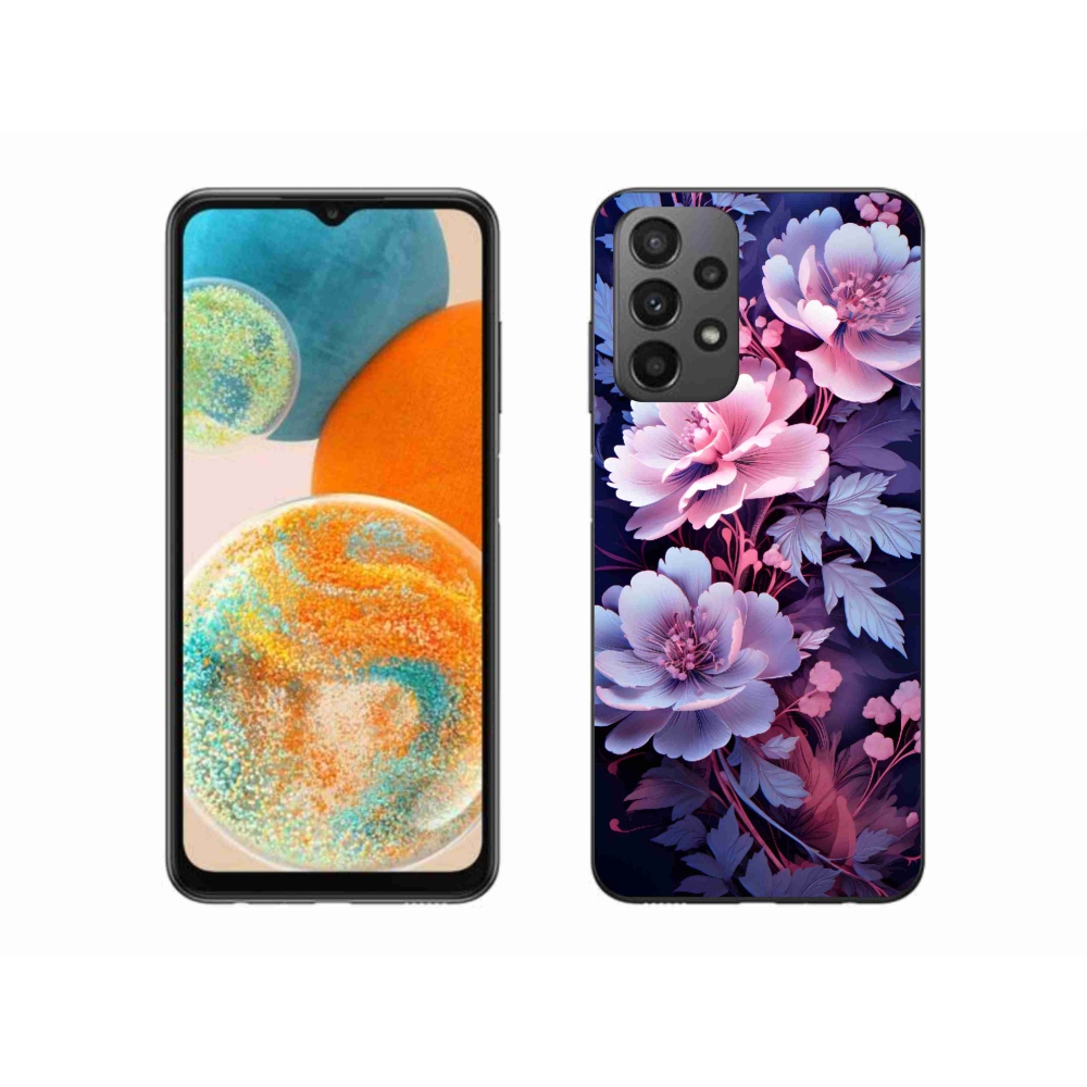 Gelový kryt mmCase na Samsung Galaxy A23 4G/5G - květiny 11