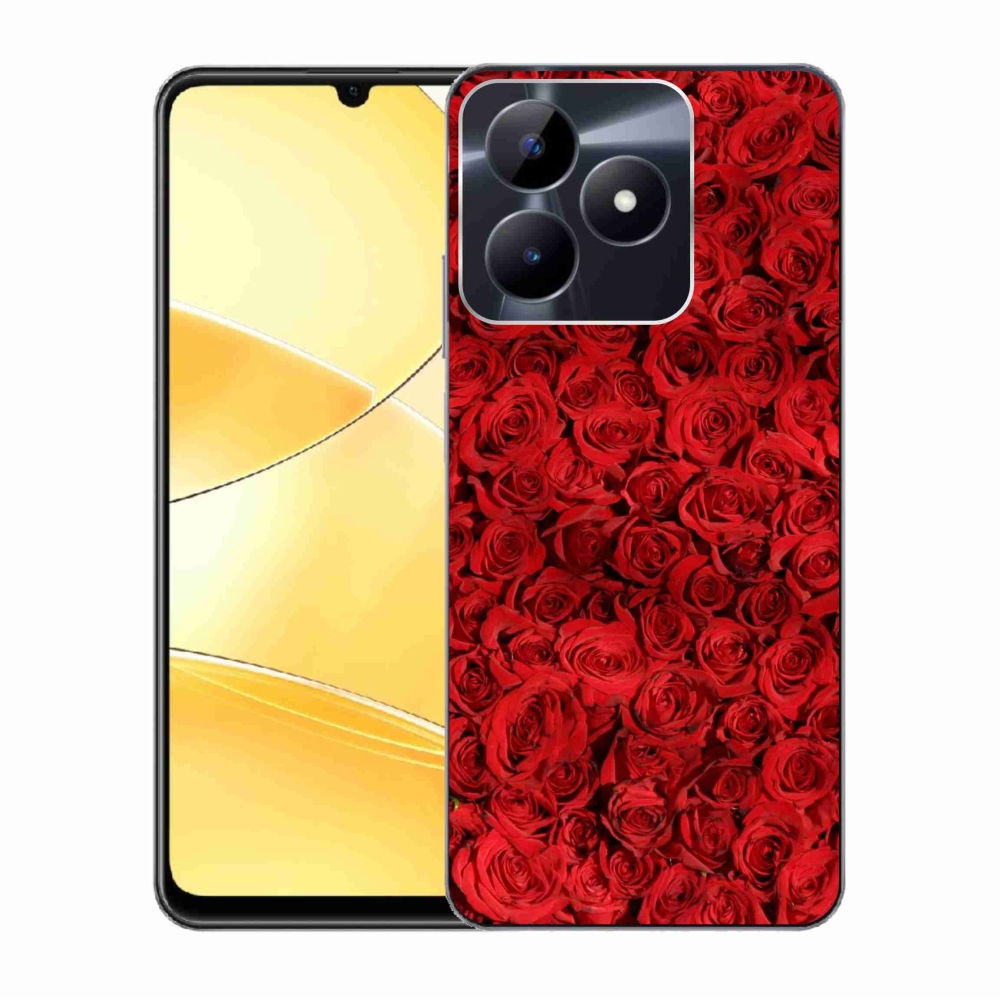 Gelový kryt mmCase na Realme C51/C53 - růže