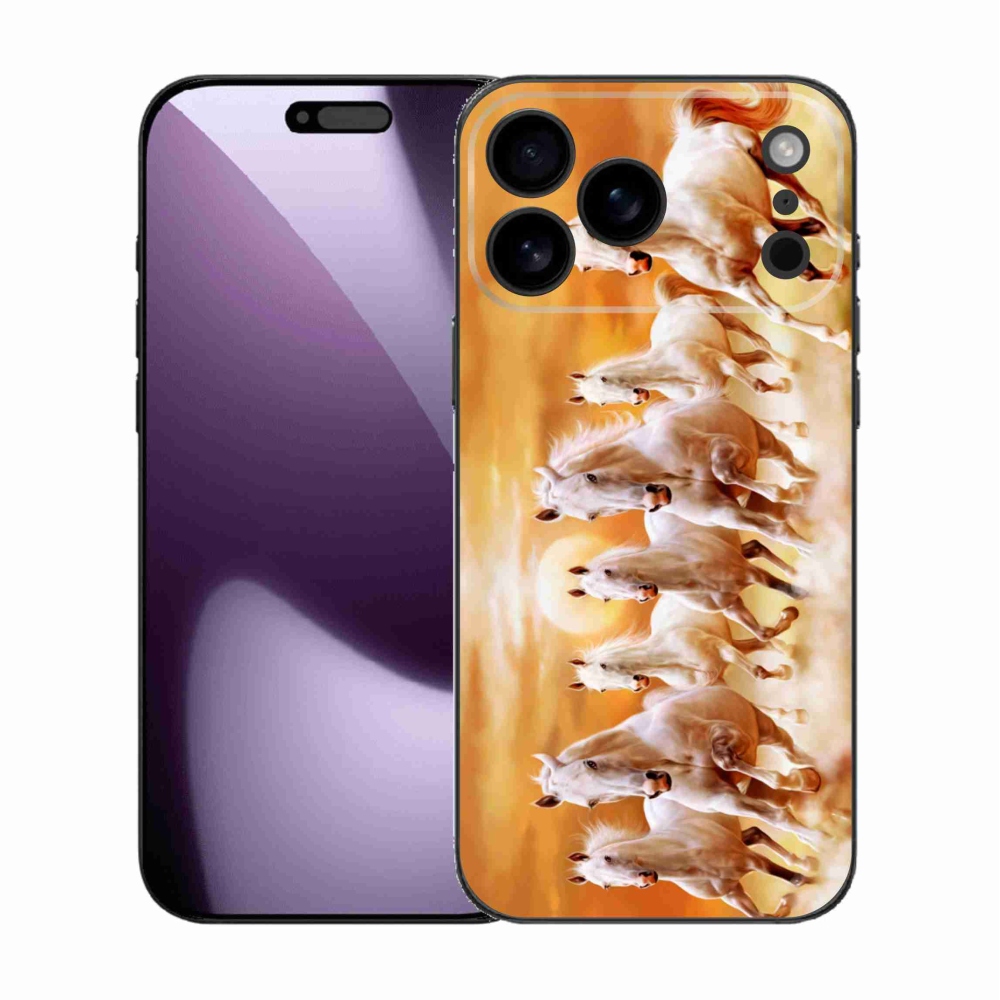 Gelový kryt mmCase na iPhone 17 Pro Max - koně 2