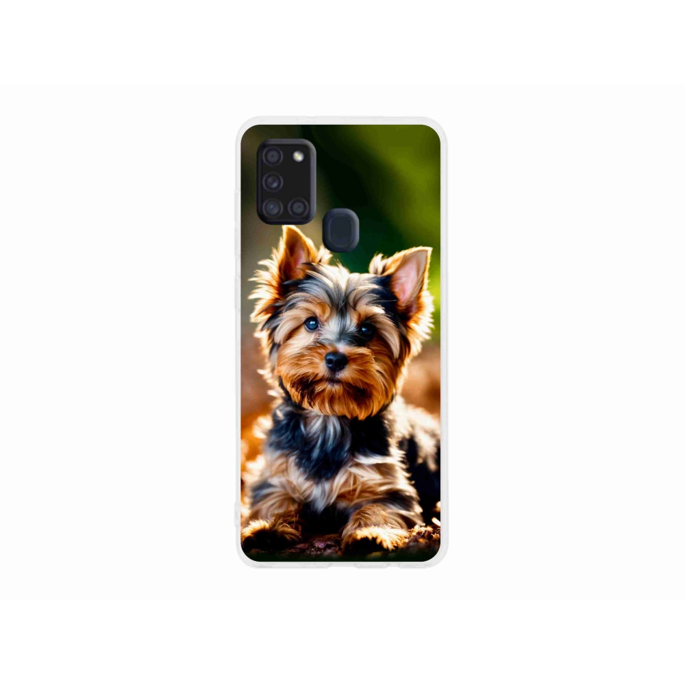 Gelový kryt mmCase na Samsung Galaxy A21s - jorkšír 10