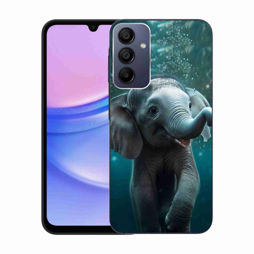 Gelový kryt mmCase na Samsung Galaxy A15 4G/5G - slůně pod vodou
