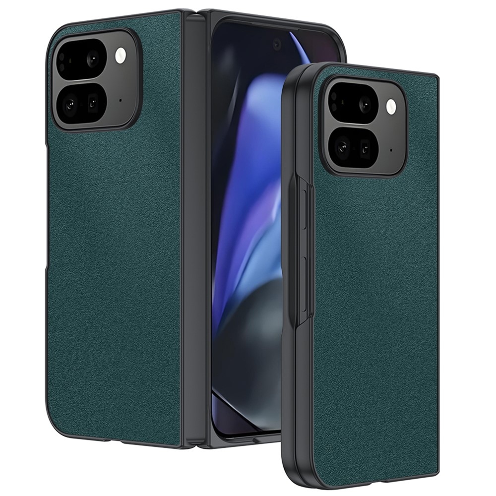 Leather plastový obal potažený umělou kůží na Google Pixel 10 Pro Fold - zelený
