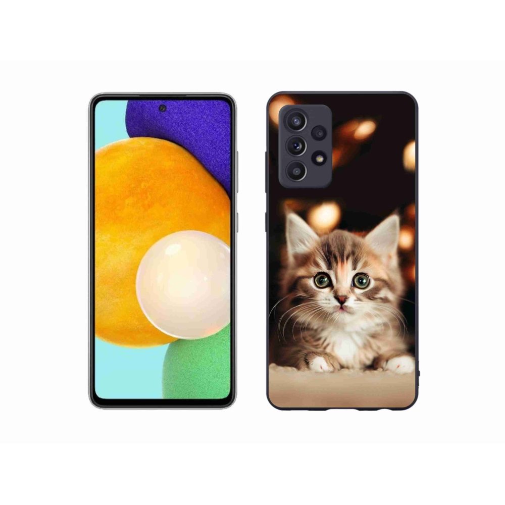 Gelový kryt mmCase na Samsung Galaxy A52s 5G - roztomilé kotě 2