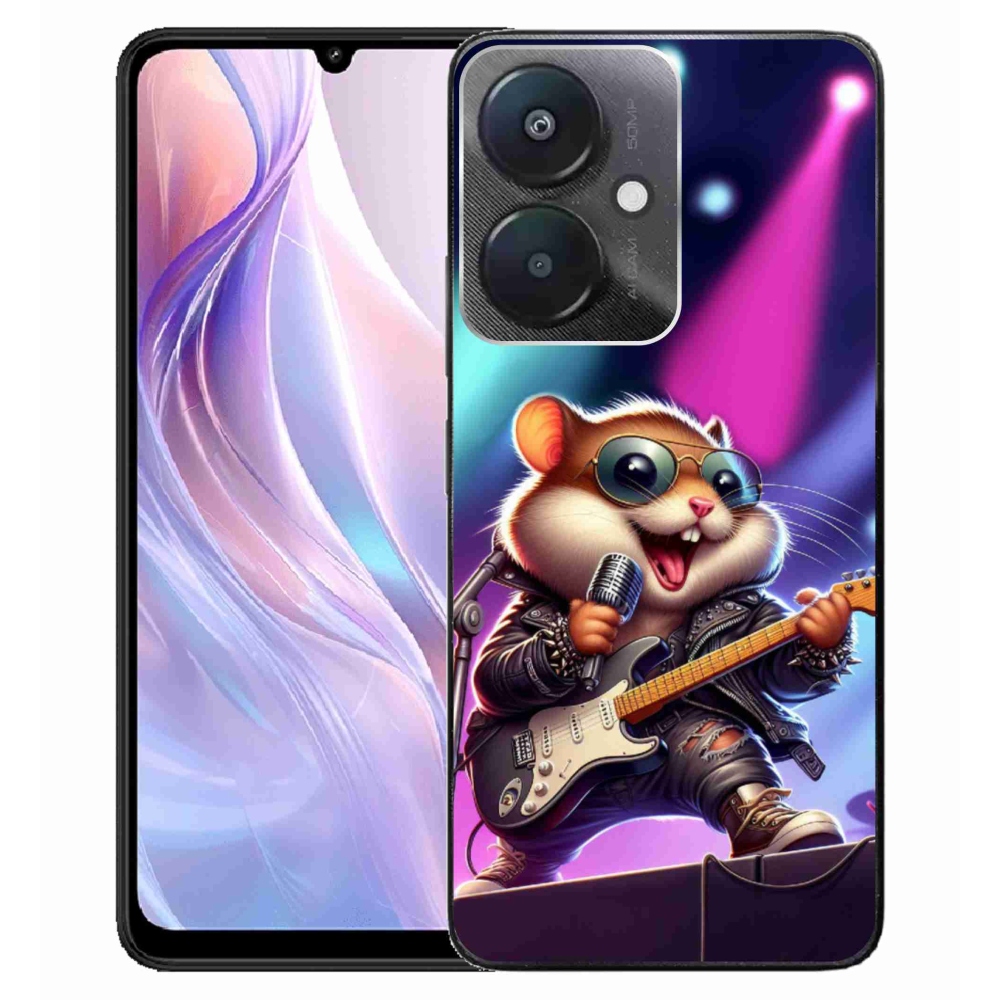 Gelový kryt mmCase na Xiaomi Redmi 13C 5G  - křeček rocker