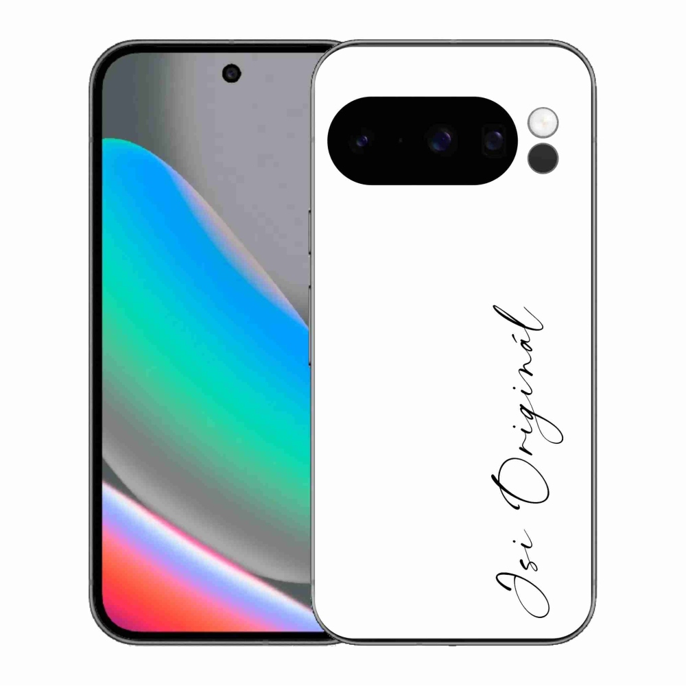 Gelový kryt mmCase na Google Pixel 10 Pro - jsi originál bílé pozadí