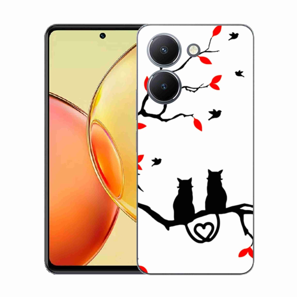 Gelový kryt mmCase na Vivo Y36 - kočičí láska
